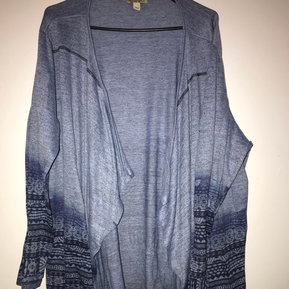 Aztec print cardigan